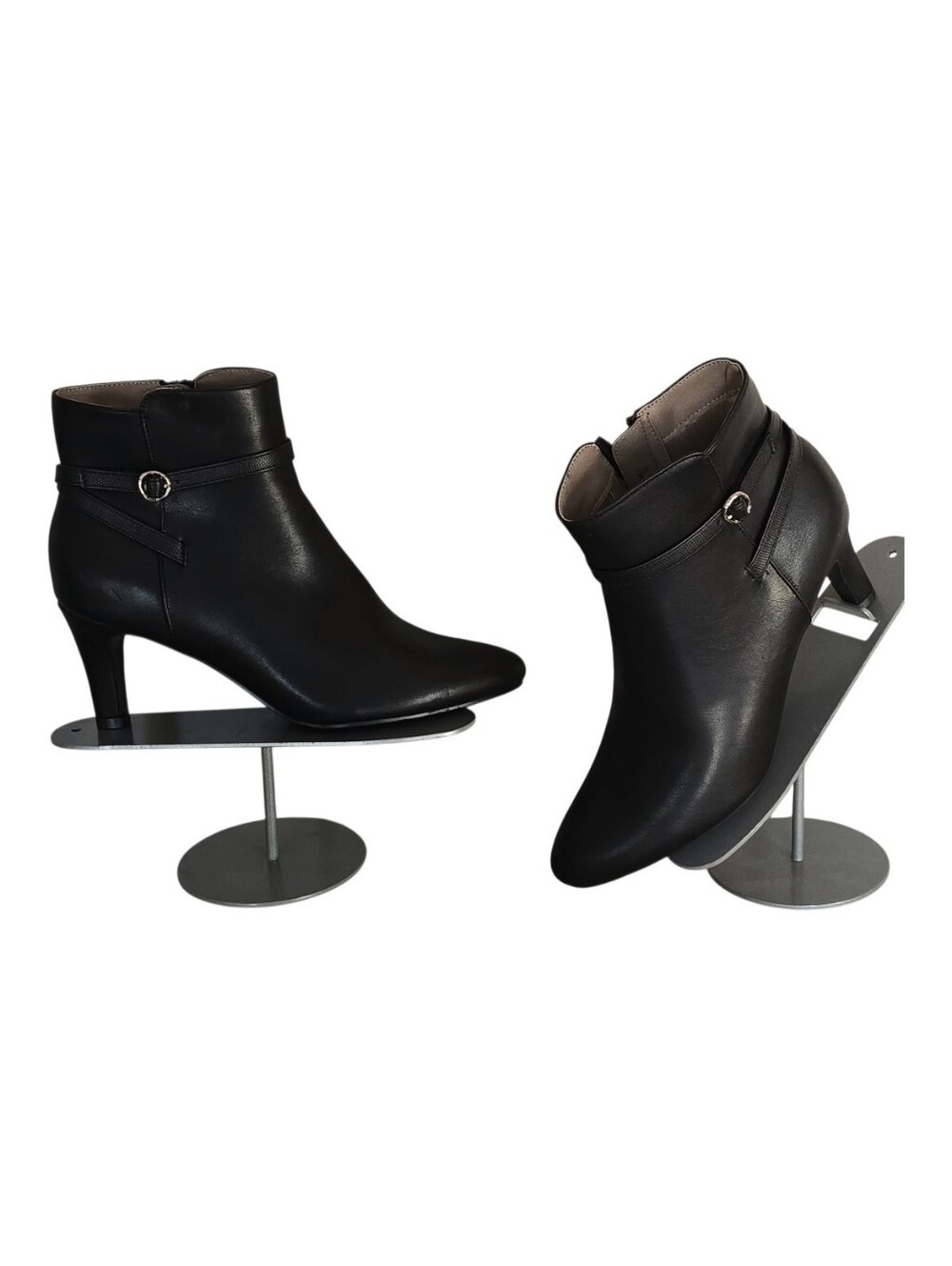 New w/o Box LifeStride Flex Womens Dark Brown Leather Ankle Boots w/Low Heel 7.5